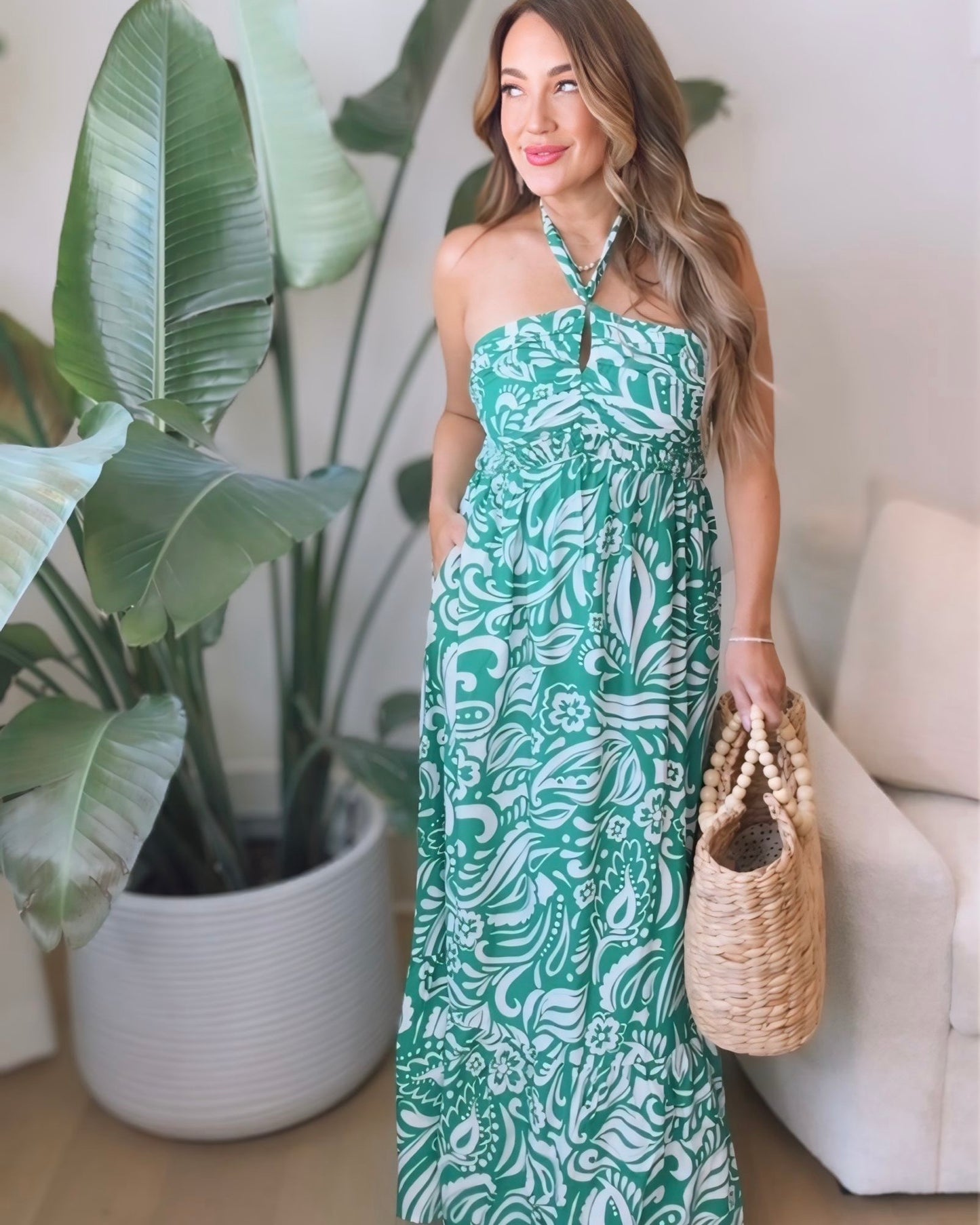 Isadora Halter Maxi Dress