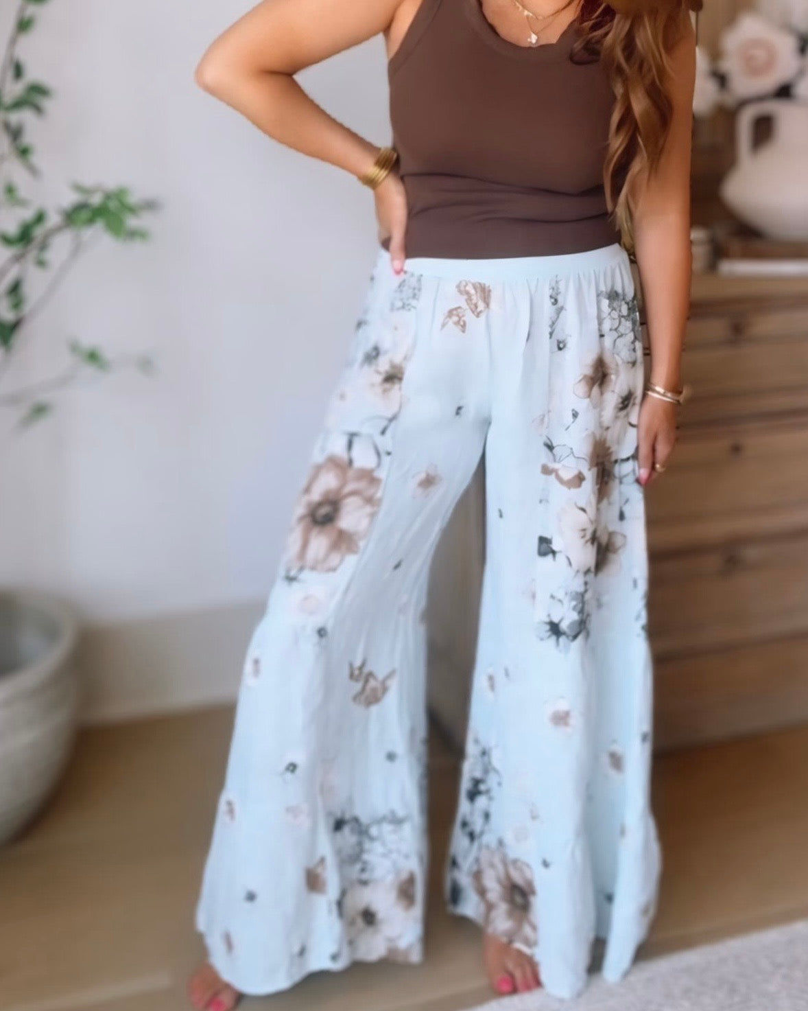 Garden Party Tiered Palazzo Pants