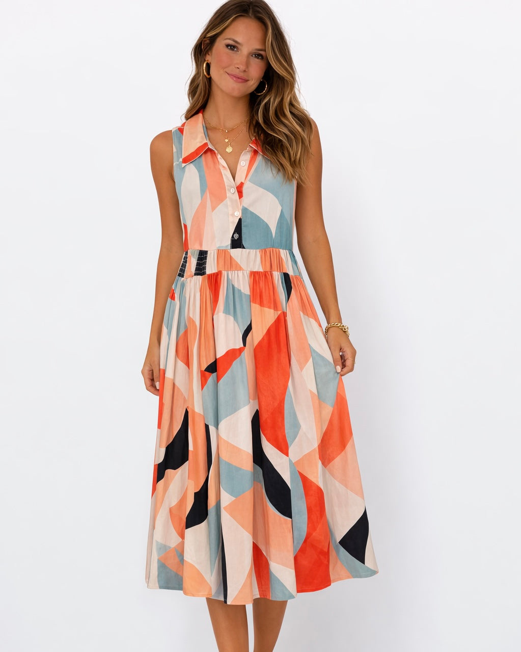 Ayla Collared Maxi Dress
