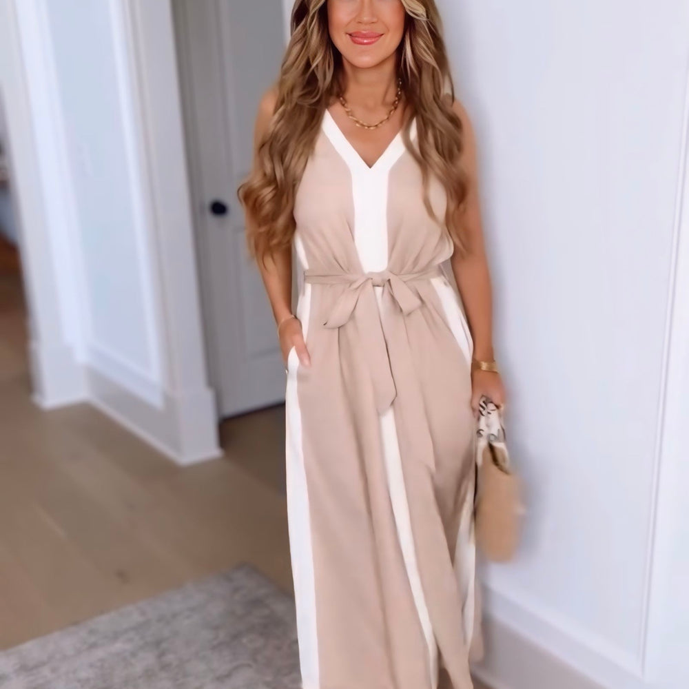 Second Thoughts Color Block Maxi Dress