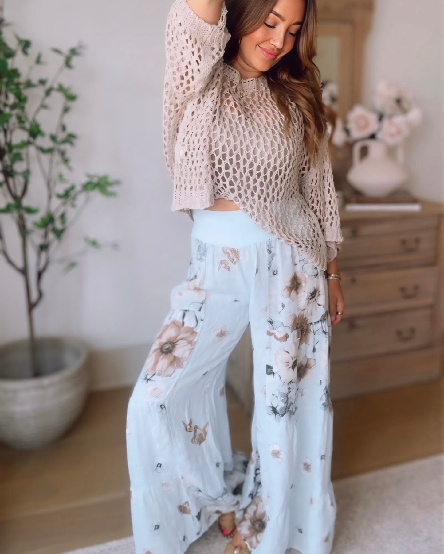 Garden Party Tiered Palazzo Pants