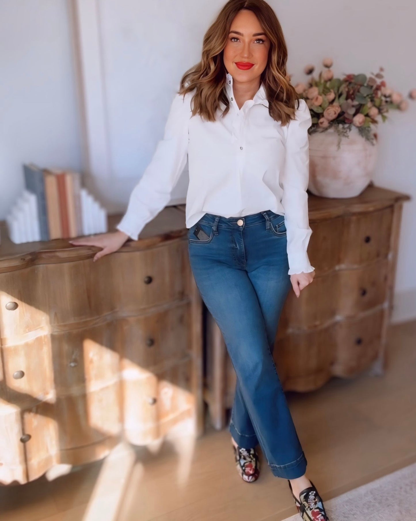 Kut Kelsey High Rise Ankle Flare- Wide Hem