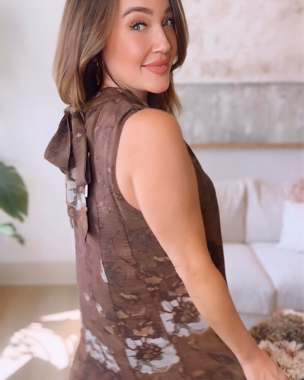Ember Tie Back Sleeveless Maxi Dress