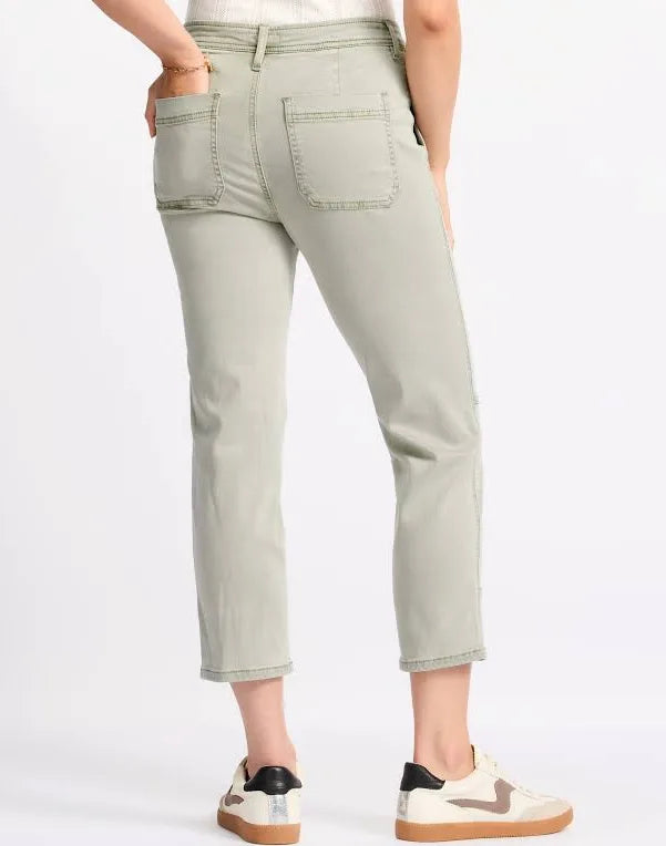 KUT - Reese High Rise Crop Straight Leg Jeans