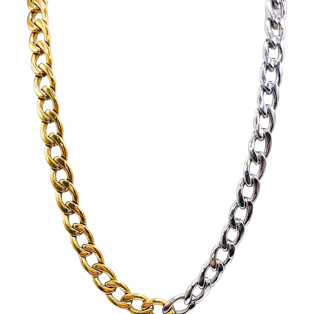 Ava Two-Tone Chain Necklace