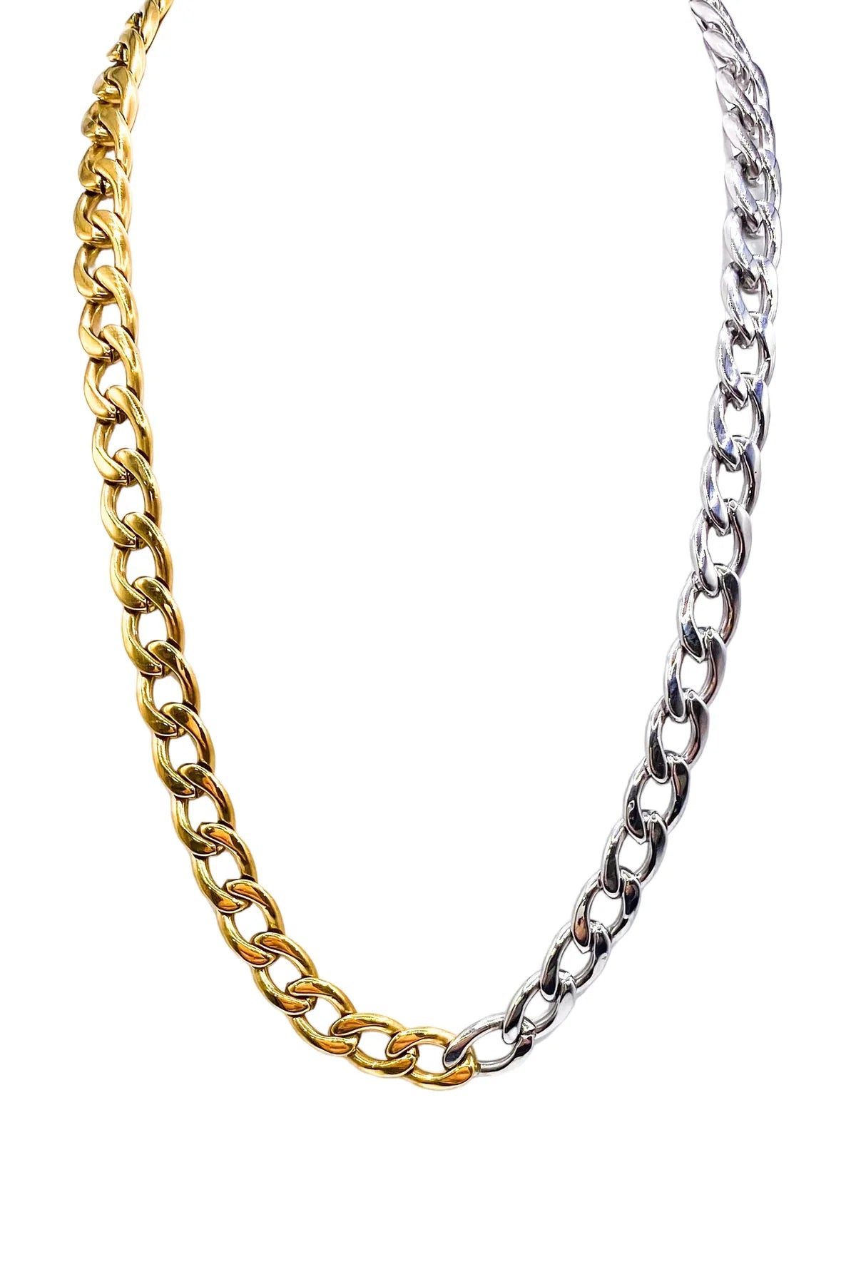 Ava Two-Tone Chain Necklace