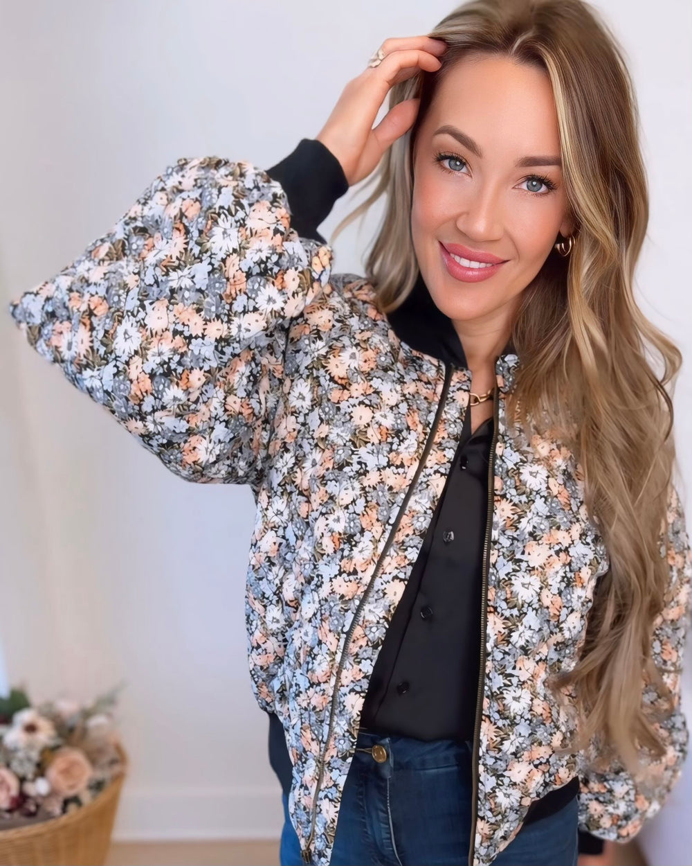 Crowd Pleaser Floral Jacket