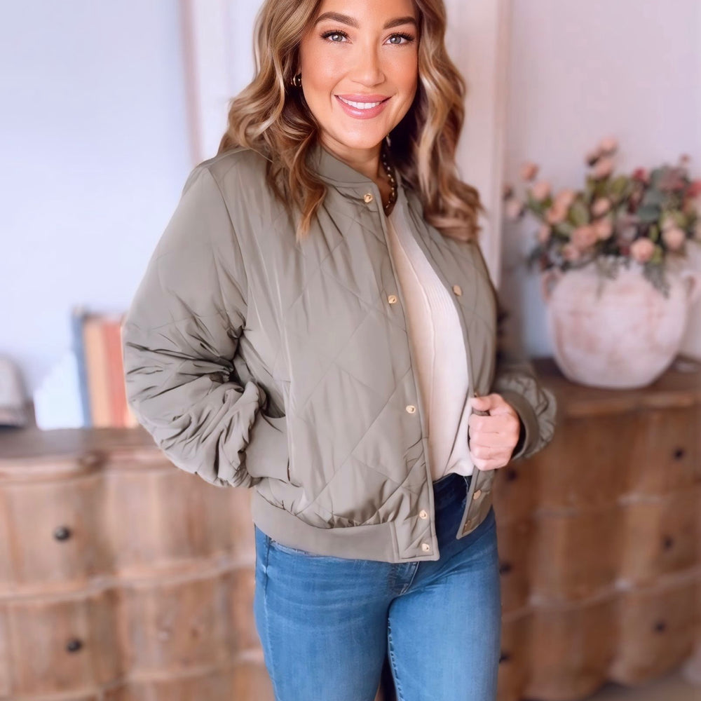 Keeley Quilted Bomber Jacket