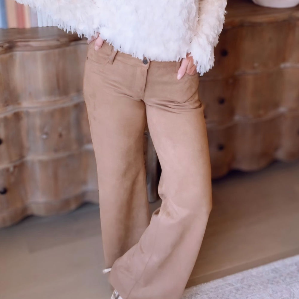 Hidden- Suede Stretch Comfort Flare Jeans