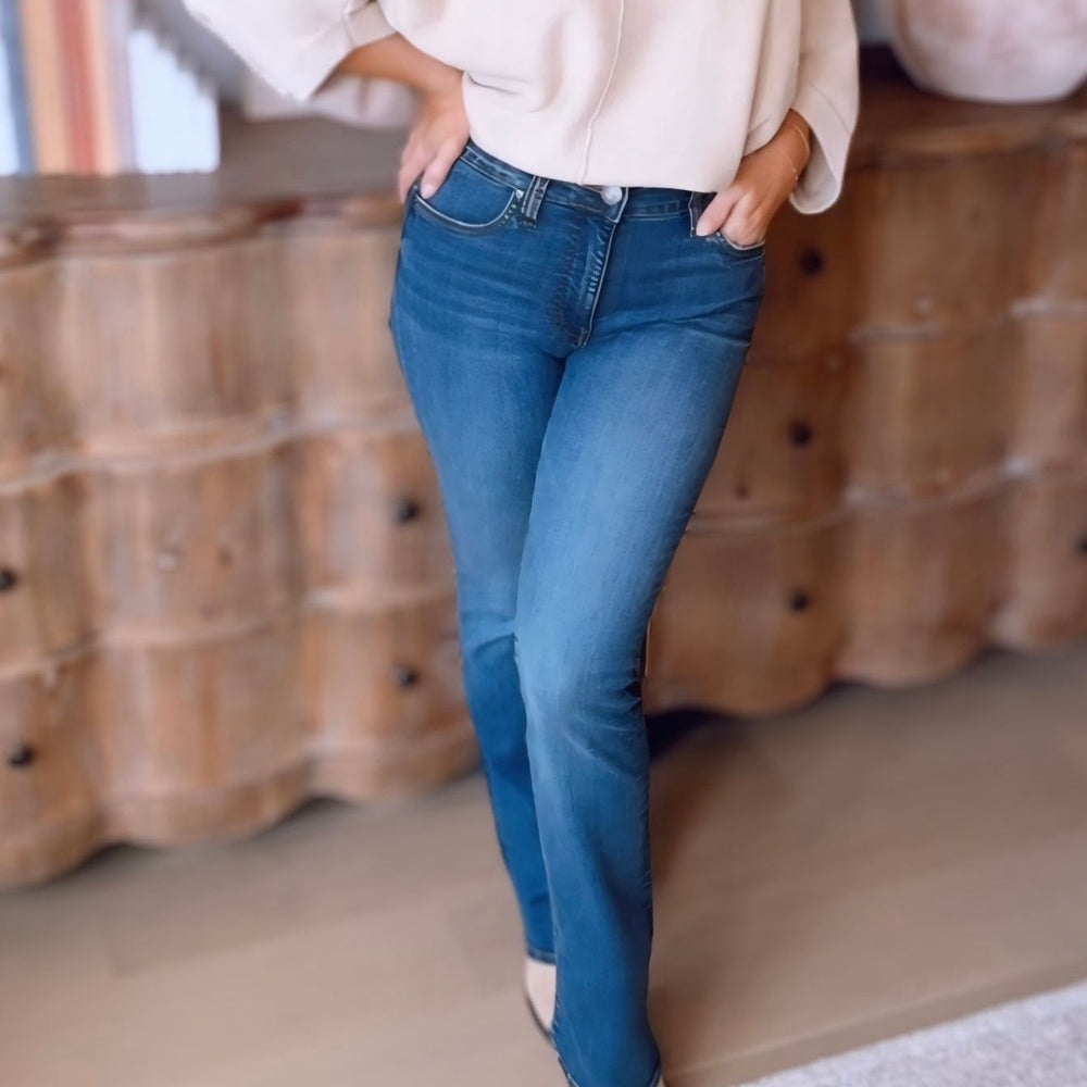 Kut- Natalie High Rise Bootcut- Dark Stone