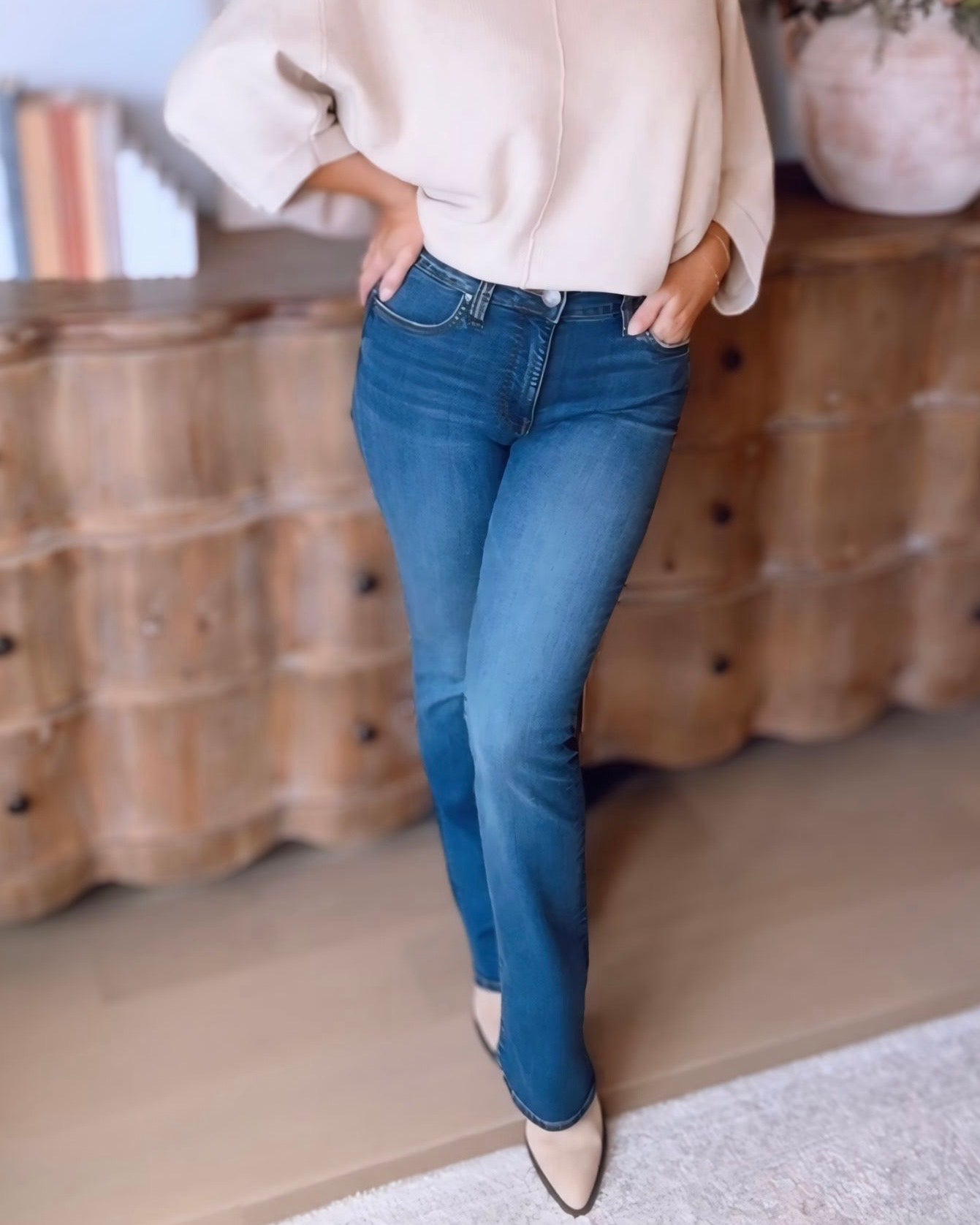 Kut- Natalie High Rise Bootcut- Dark Stone