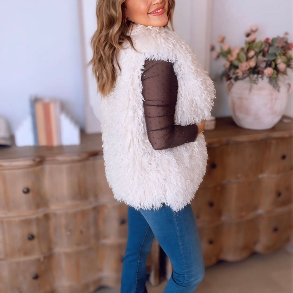 Piper Shaggy Faux Fur Vest