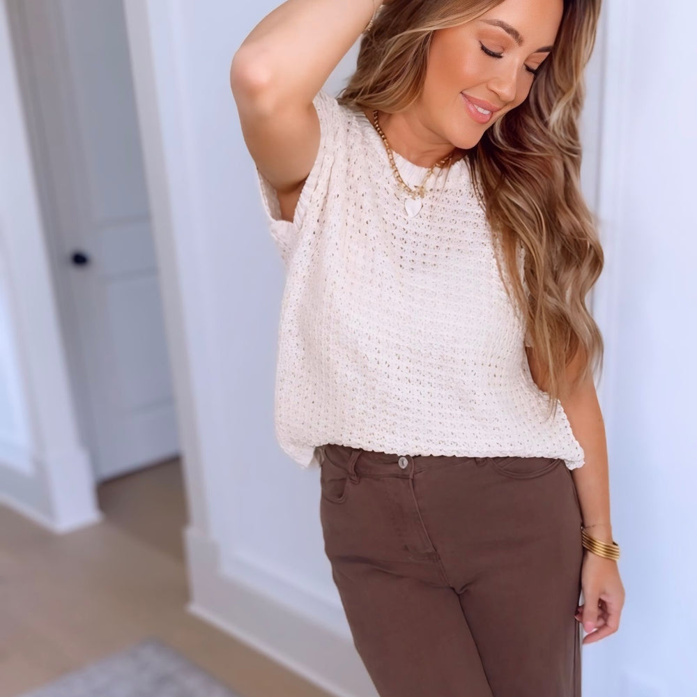 Light Layer Sleeveless Sweater - 3 COLORS