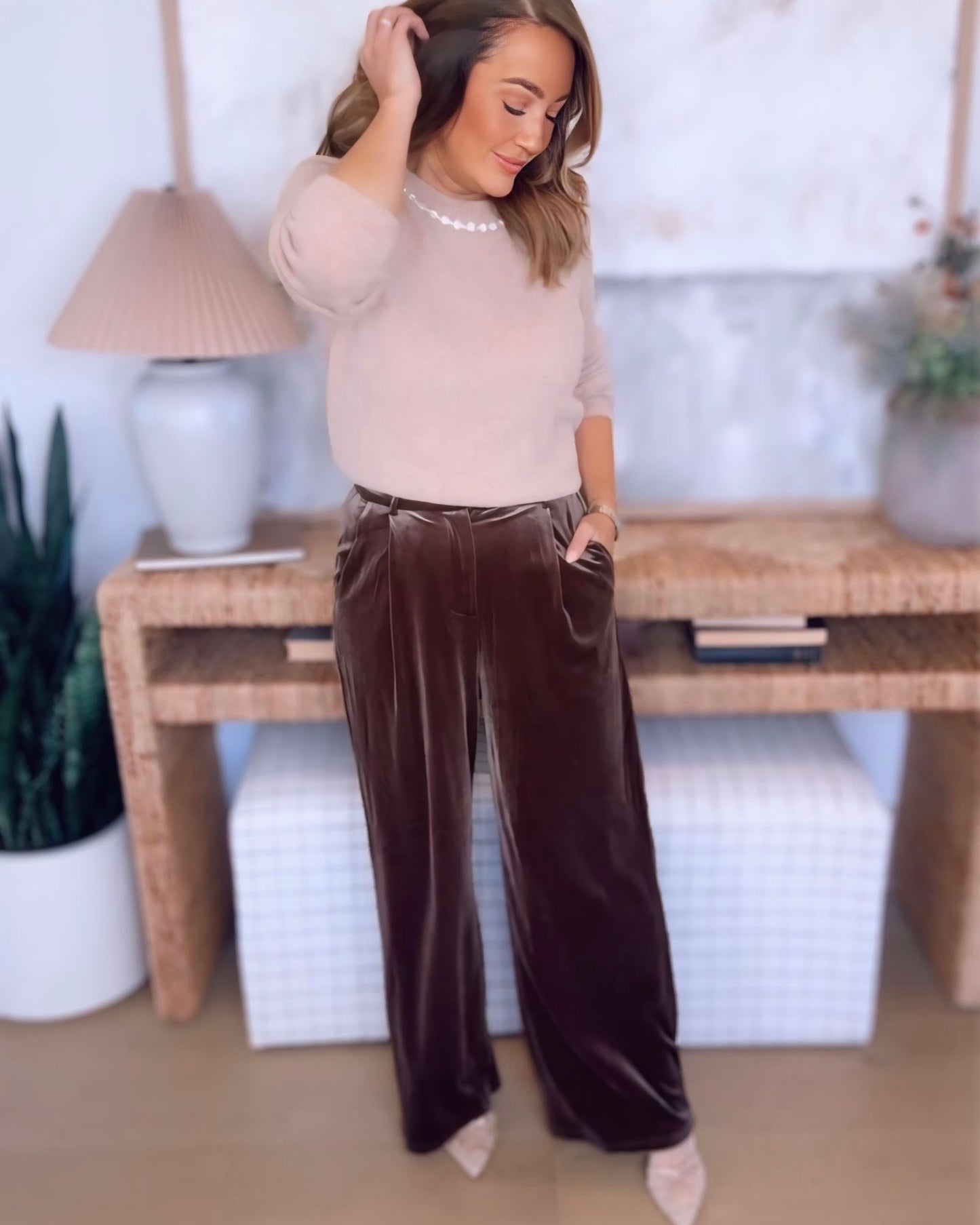 Mada Velvet Dress Pants