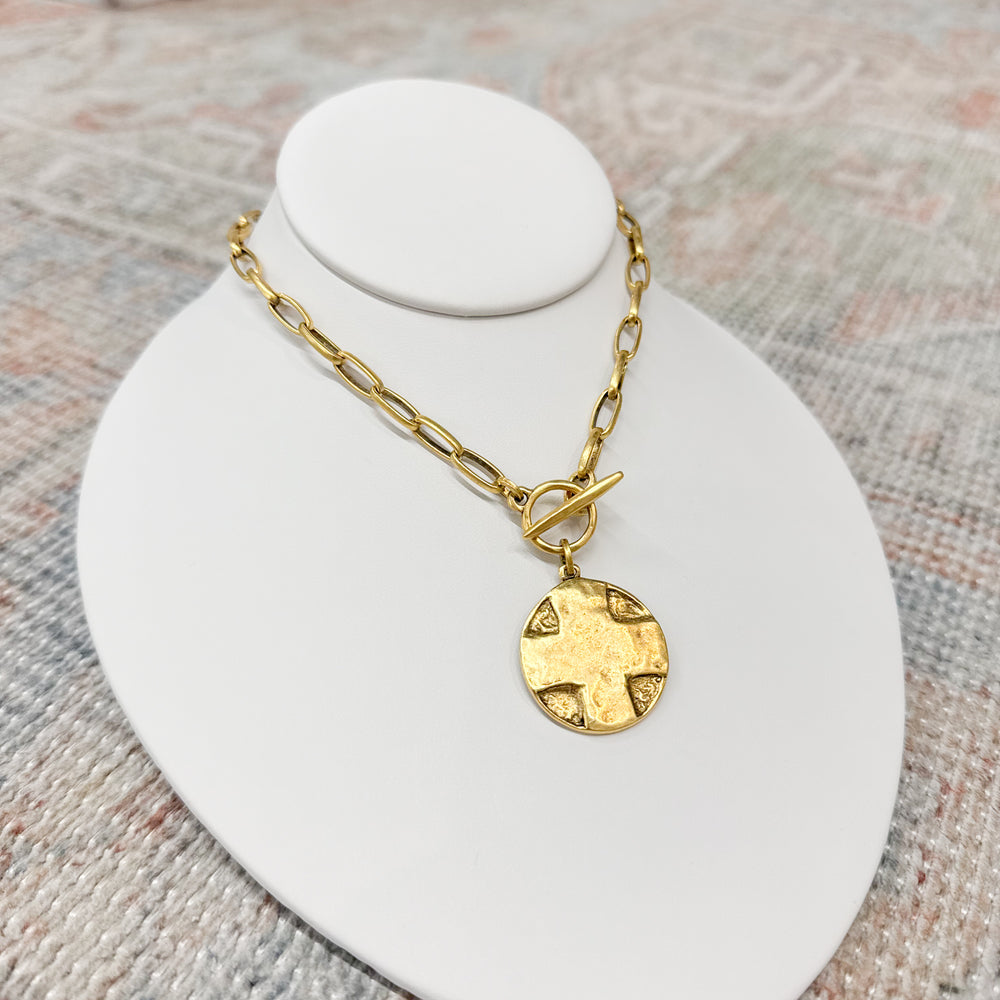 Cora Chunky Cross Pendant