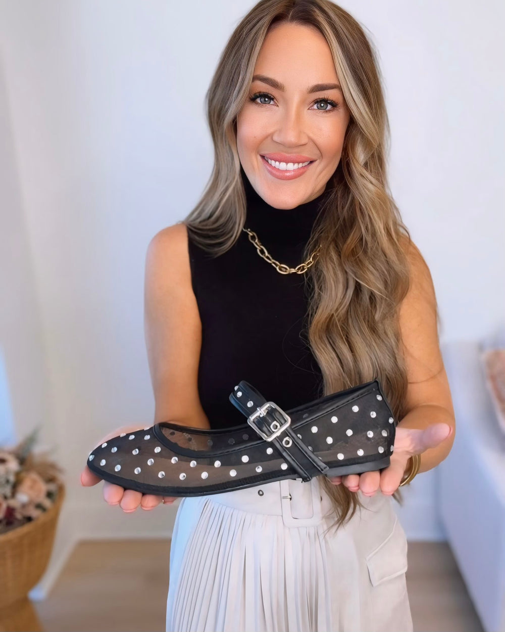 Madeline Rhinestone Ballet Flats