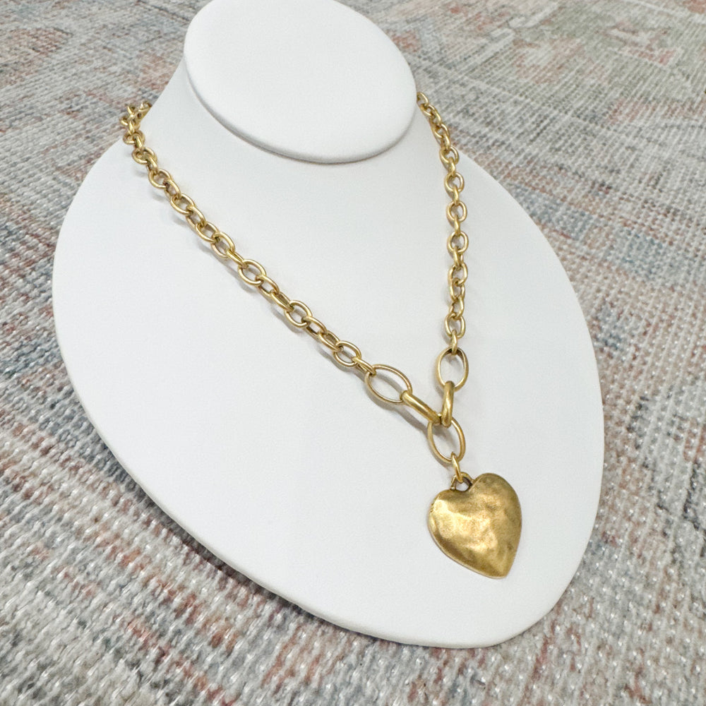 Harley Gold Heart Pendant Accessories