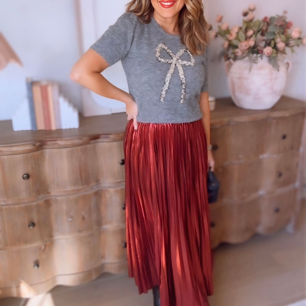 
                      
                        Jameson Pleated Midi Skirt
                      
                    