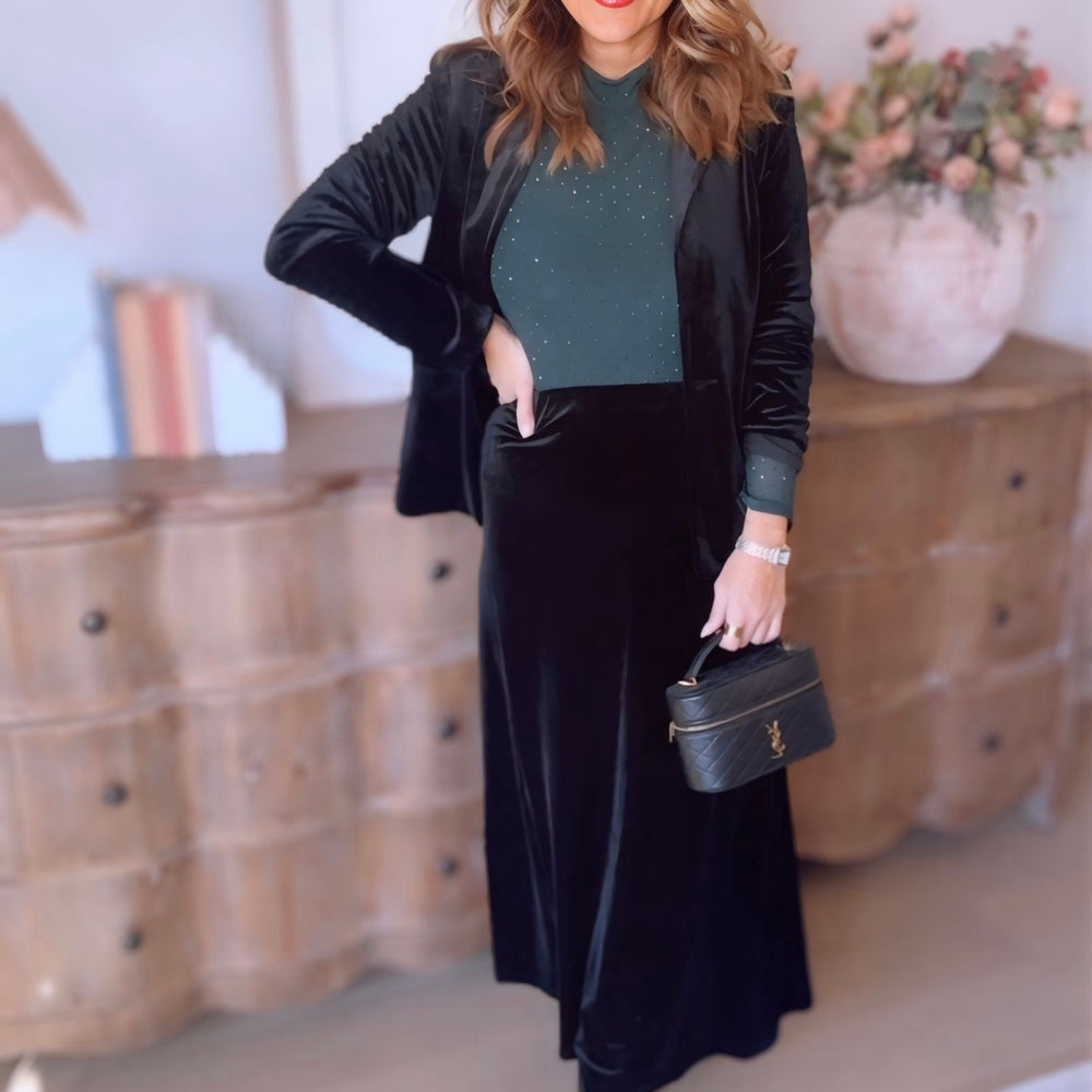 
                      
                        Constance Velvet Blazer
                      
                    