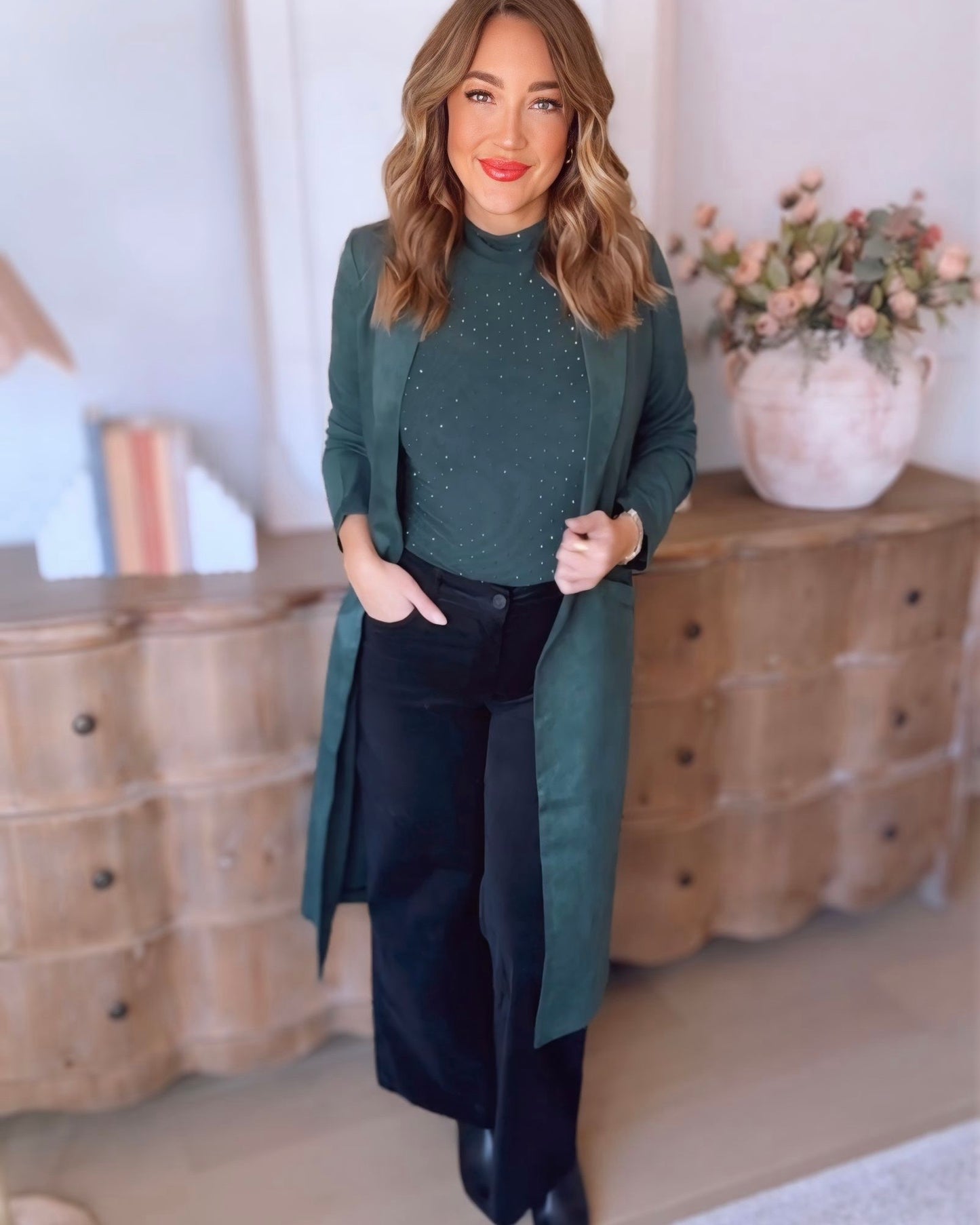 Have It All Faux Suede Duster