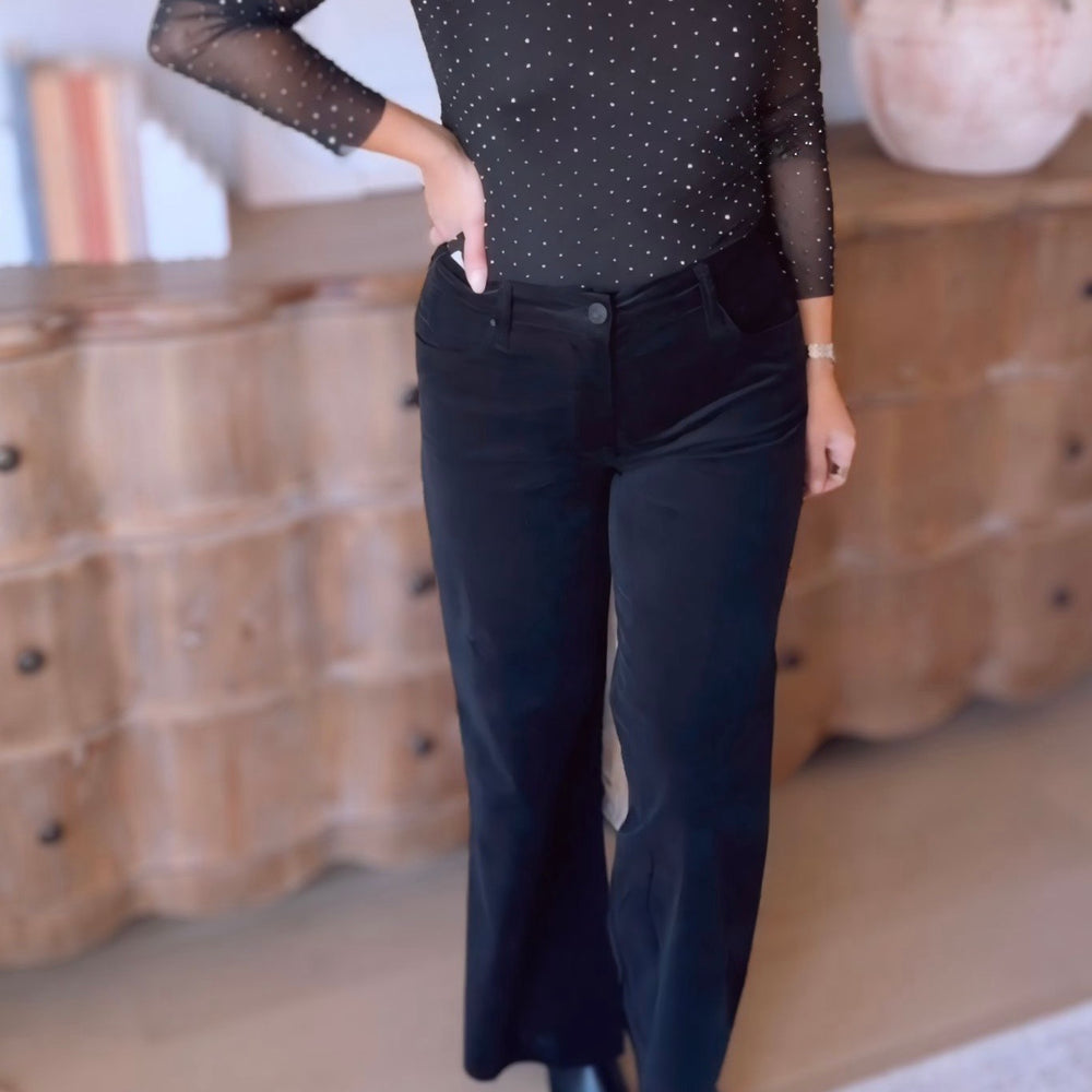 KUT- Meg Corduroy High Rise Wide Leg