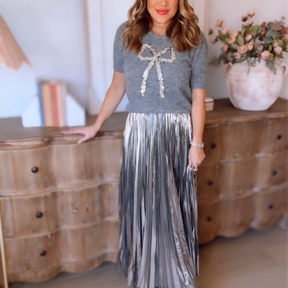 
                      
                        Harriet Sequin Bow Sweater Top
                      
                    