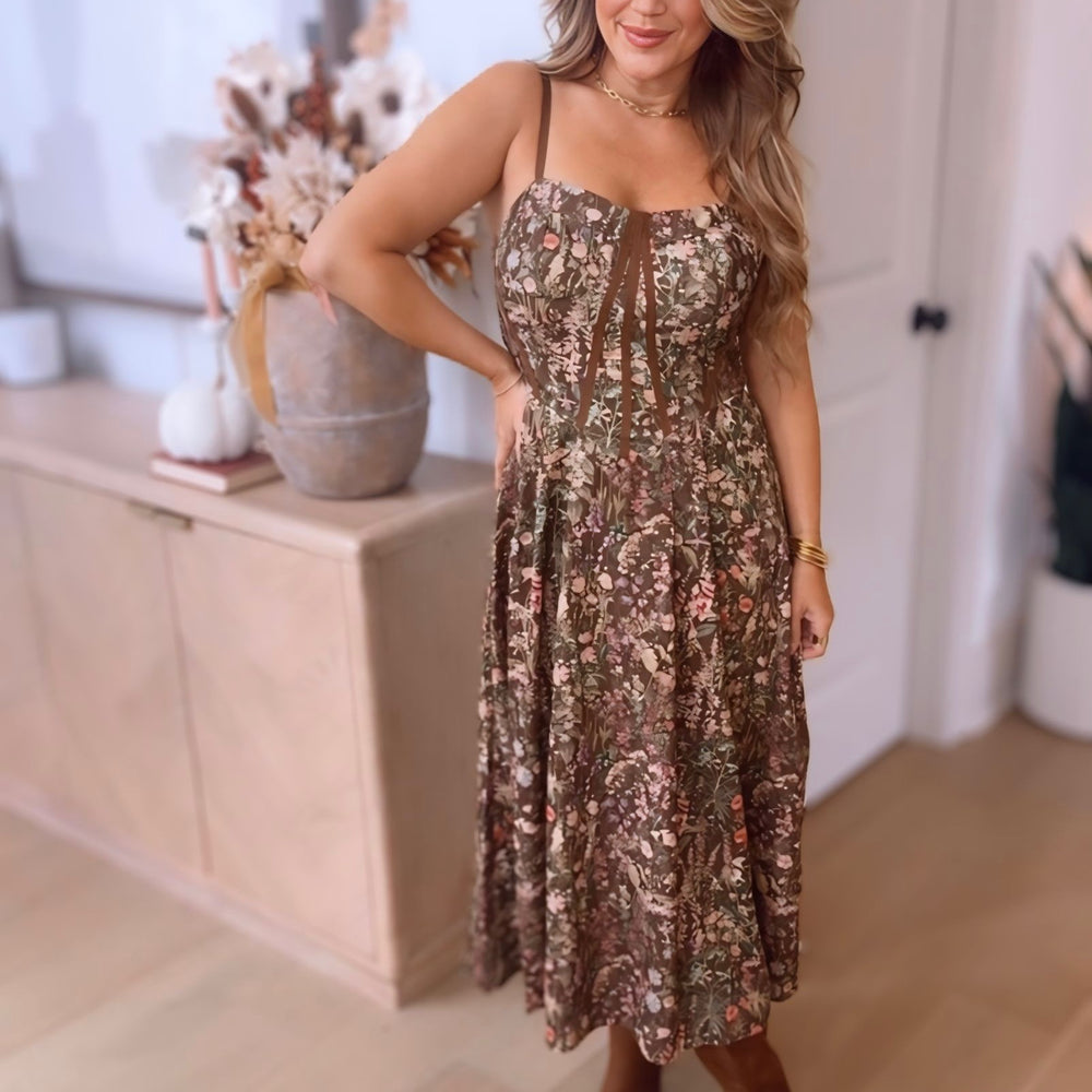 Forest Bloom Maxi Dress