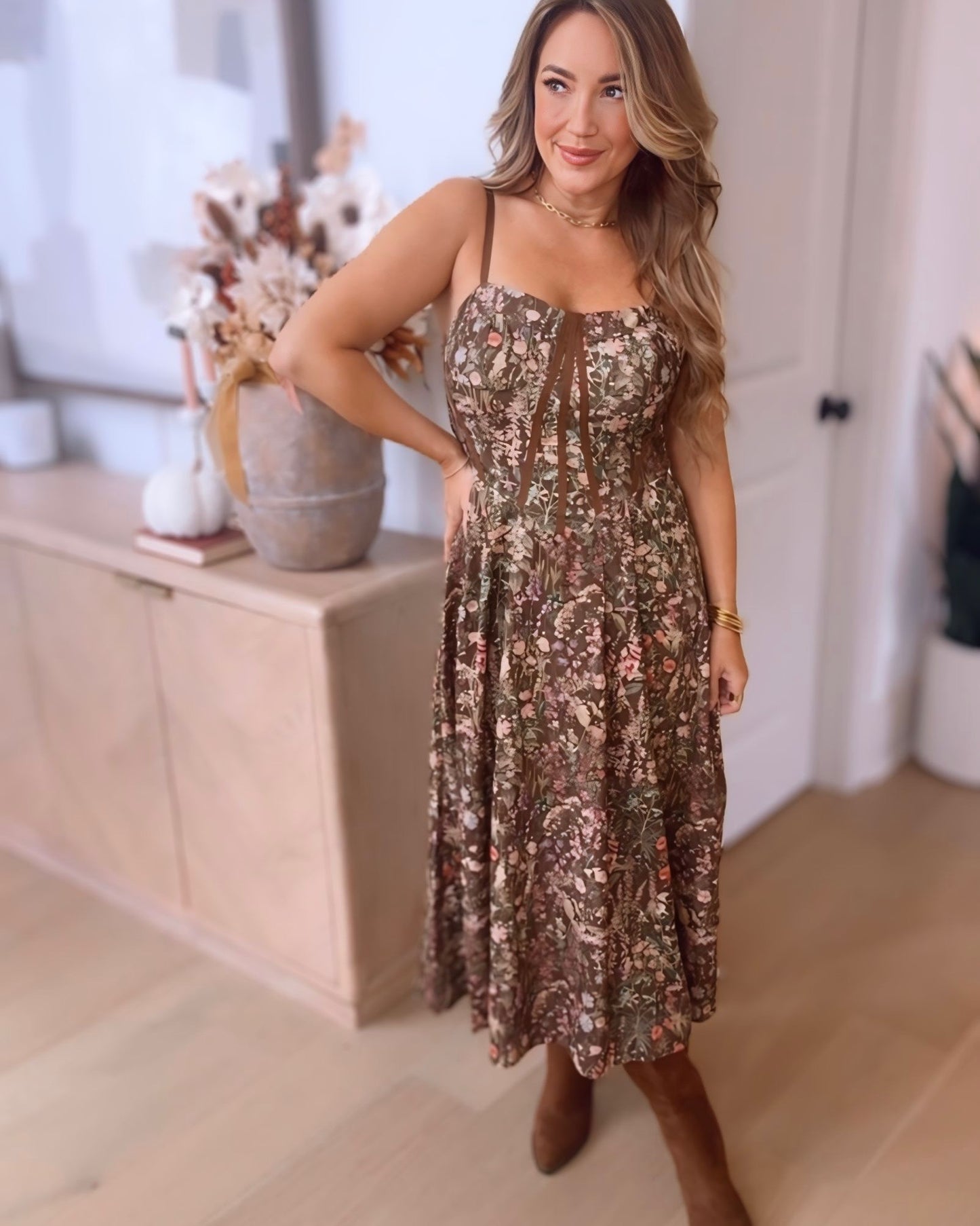 Forest Bloom Maxi Dress