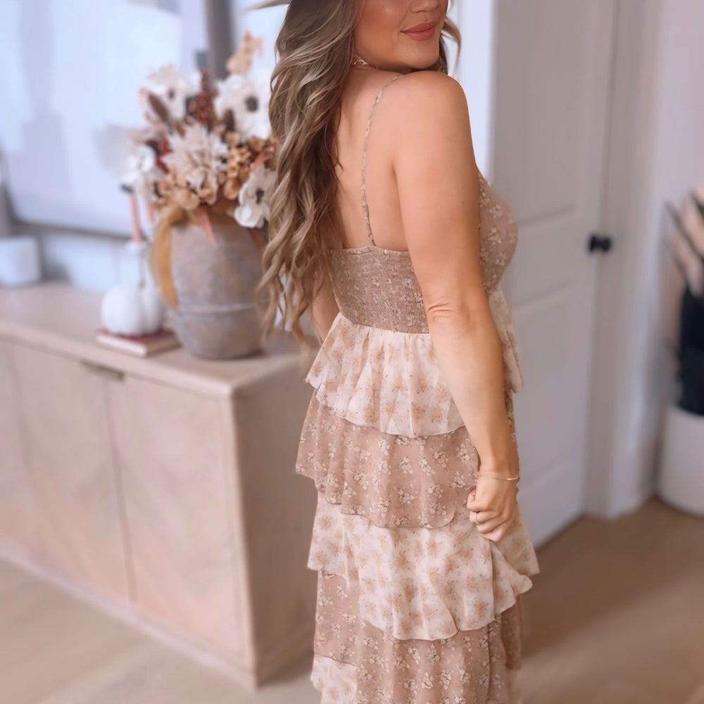 
                      
                        Oh So Romantic Floral Tiered Maxi Dress
                      
                    