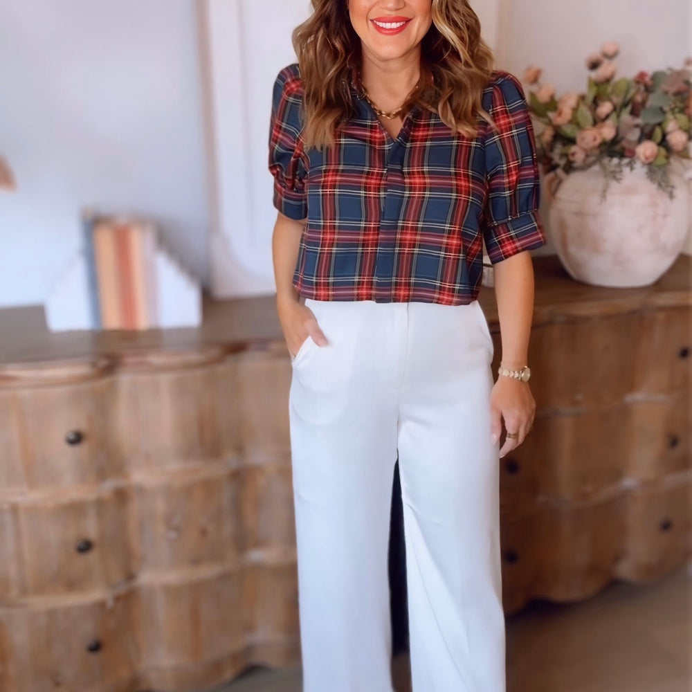 
                      
                        Under The Mistletoe Button Up
                      
                    