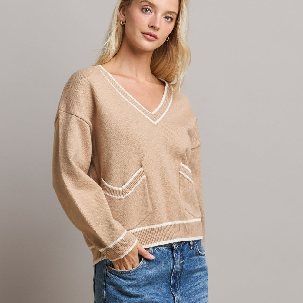 
                      
                        Claire V-Neck Sweater
                      
                    