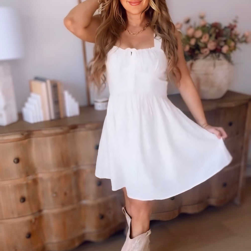 
                      
                        Molly Linen Tie Dress
                      
                    