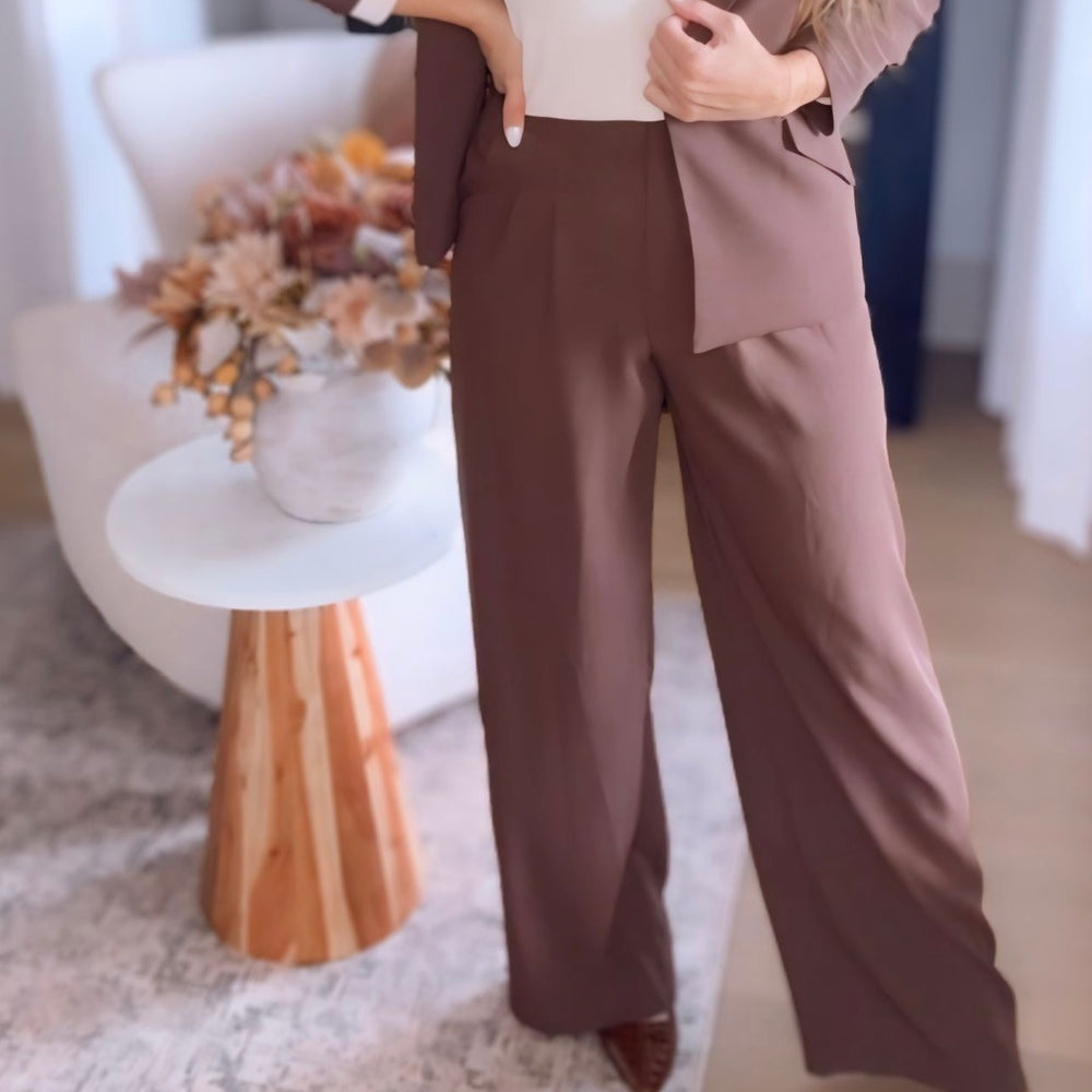 Alaina Pleated Wide Leg Pants