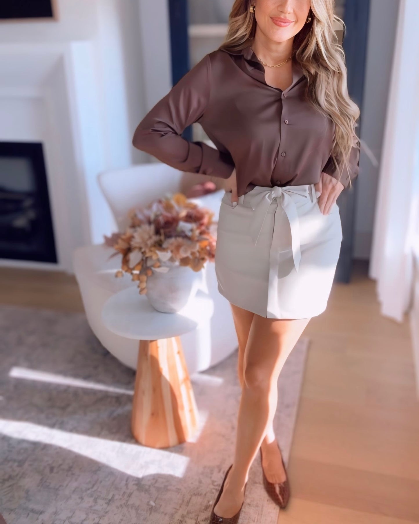 Whatever She Wants Faux Suede Skirt - 2 COLORS