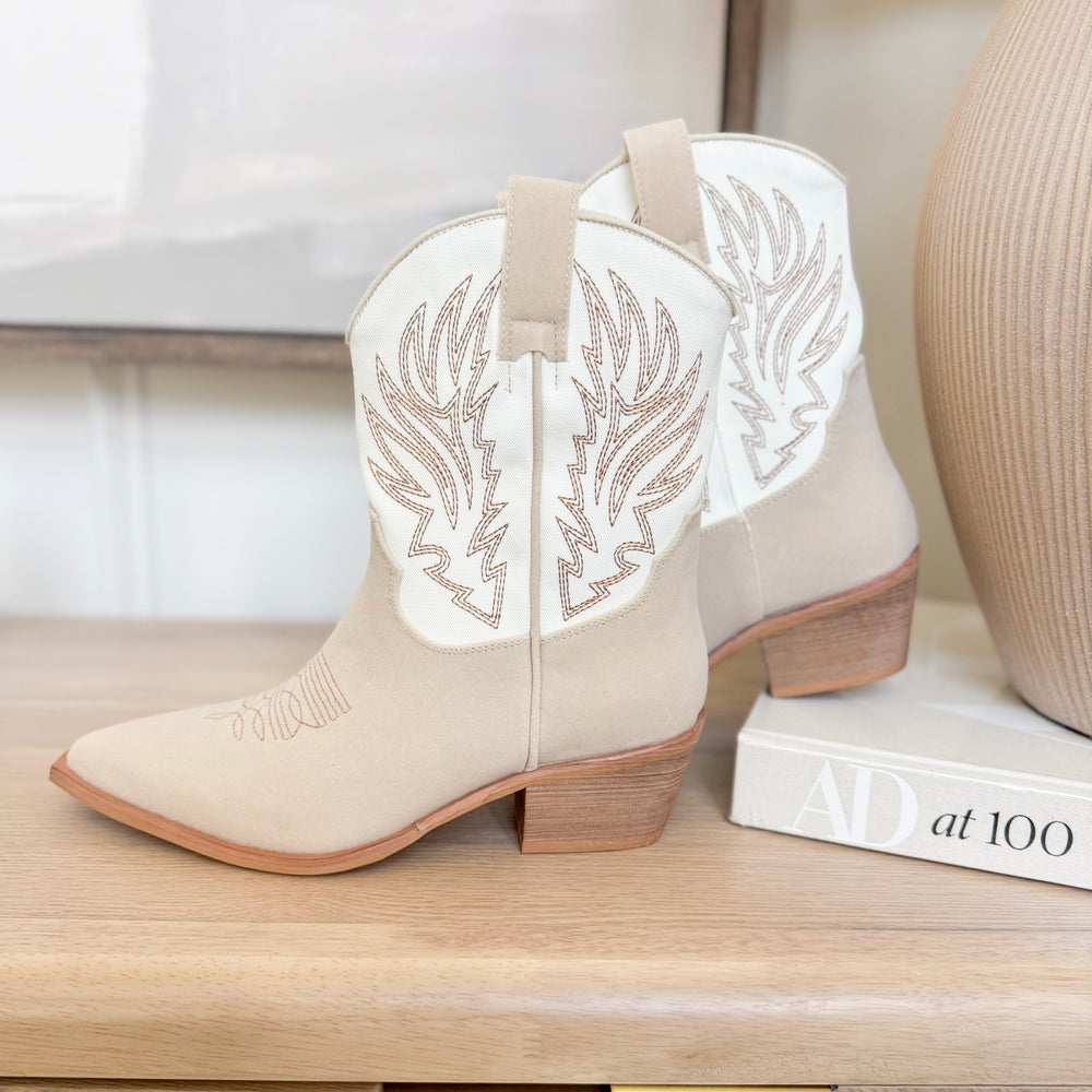 Claire Beige Booties