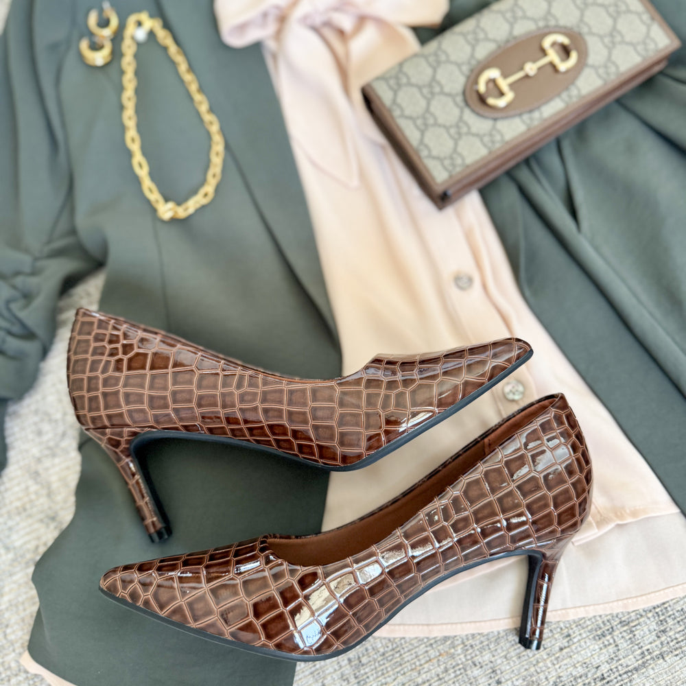 Carrie Croc Heel
