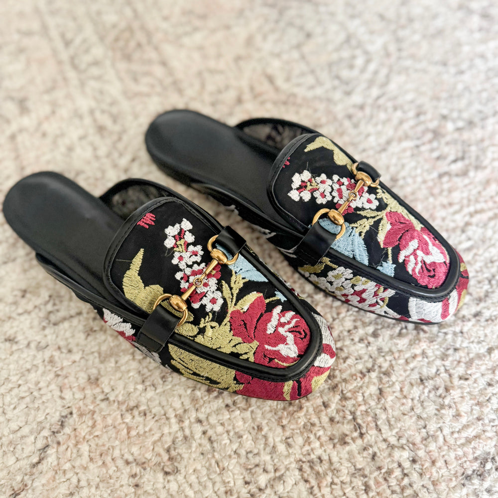 Jillian Floral Mules