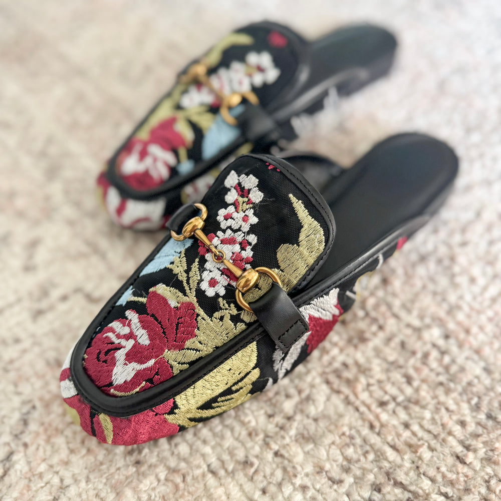 Jillian Floral Mules