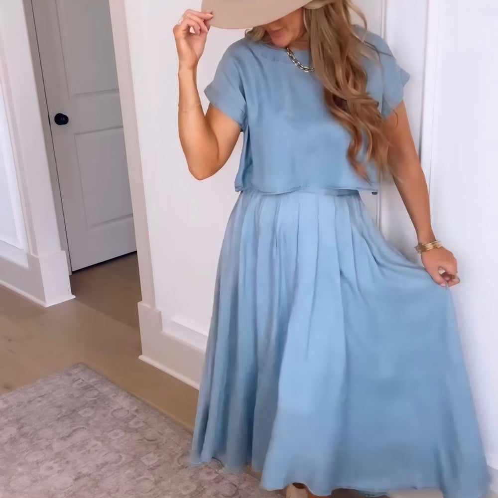 Breakfast Date Chambray Set