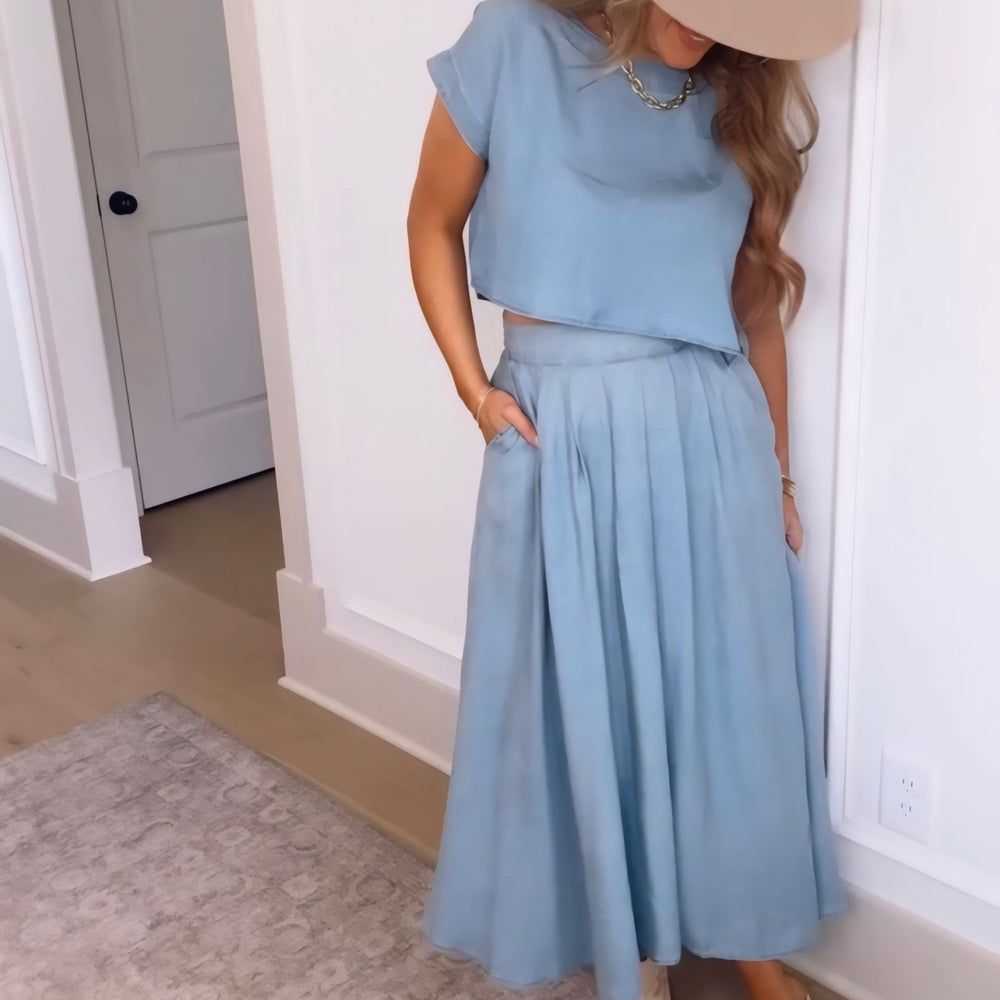 Breakfast Date Chambray Set
