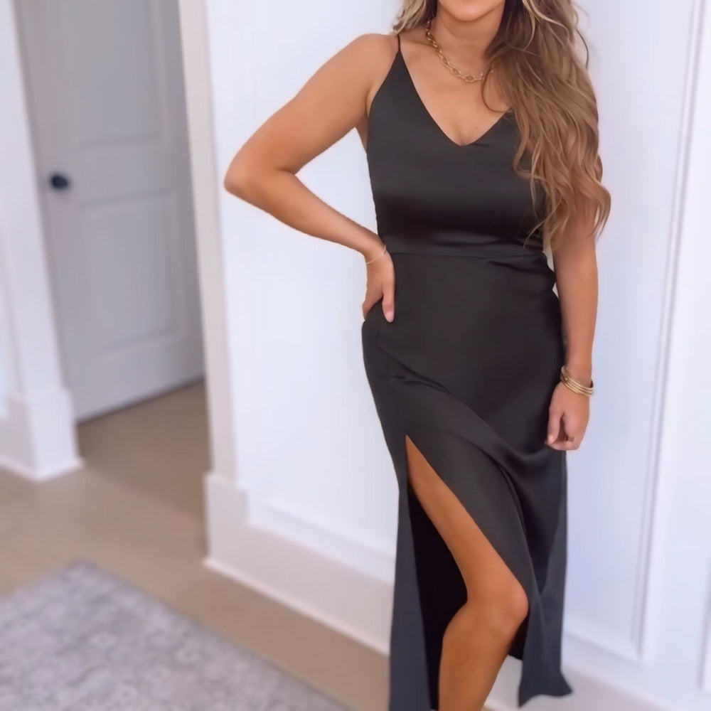 Stunning Element Satin Cami Dress