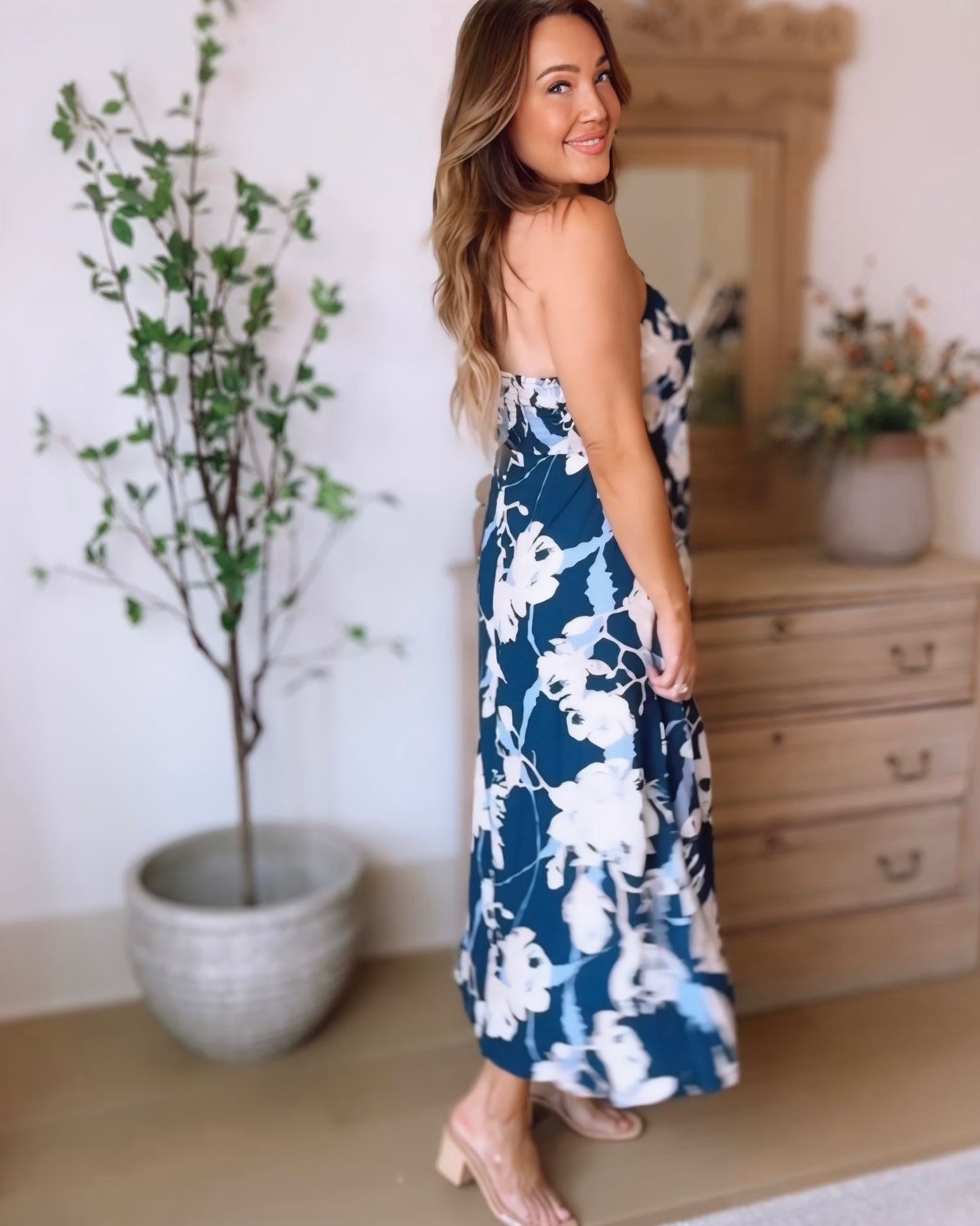 halter neck dress midi Anabelle Halter Neck Midi Dress