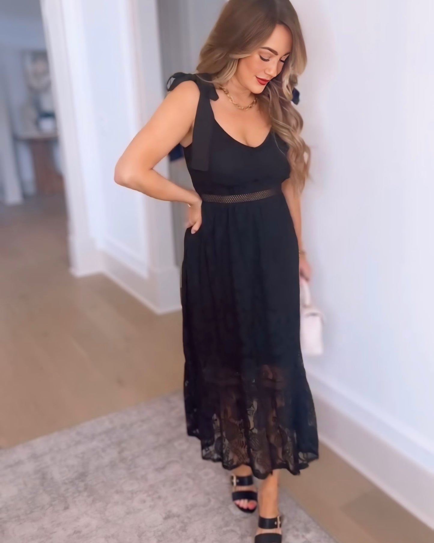 Season Of Love Lace Midi Dress