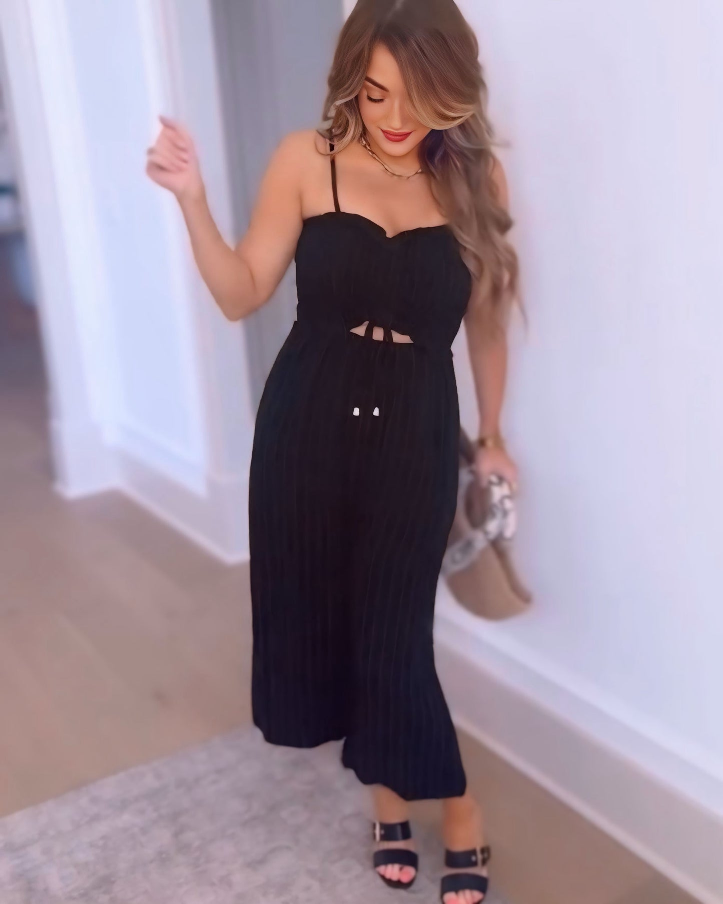 Off For The Day Striped Linen Jumpsuit