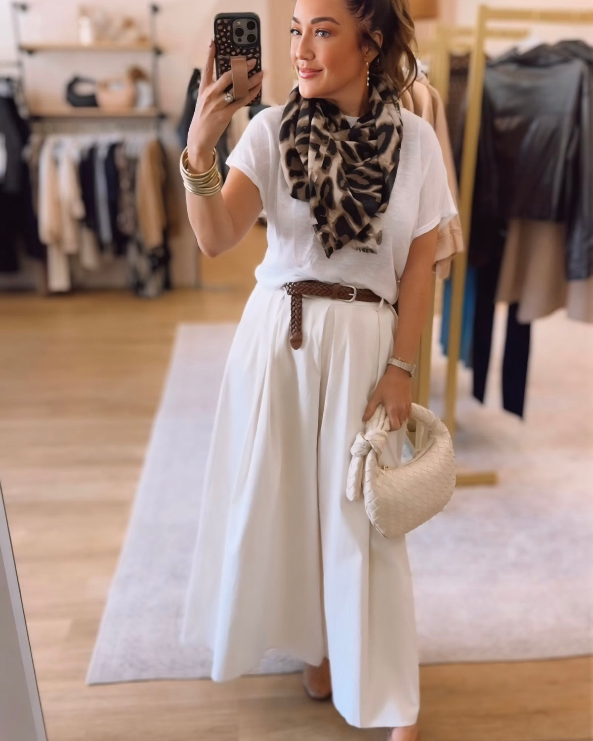 Marianna Belted Wide Leg Palazzo Pants