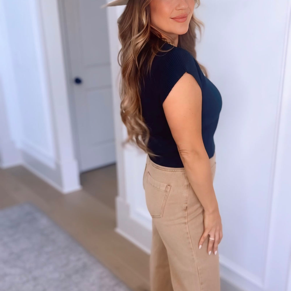 
                      
                        Lucky Cap Sleeve Knit Top- 2 Colors
                      
                    