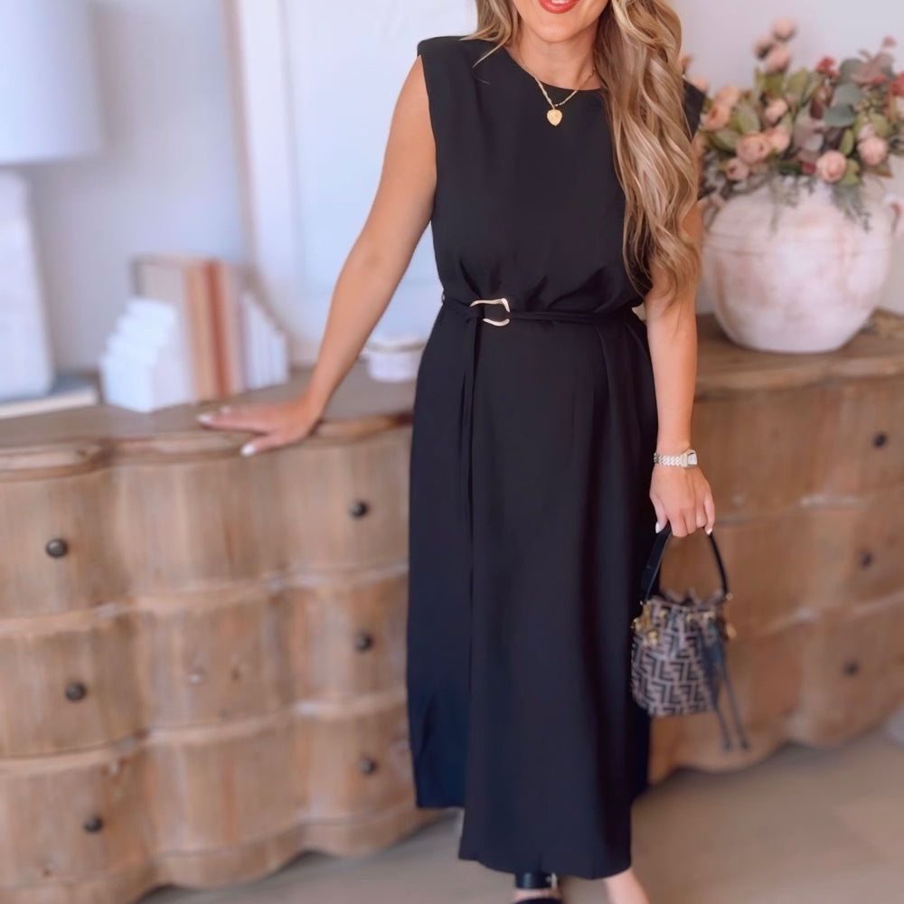 
                      
                        Rilyn Gold Detail Midi Dress
                      
                    