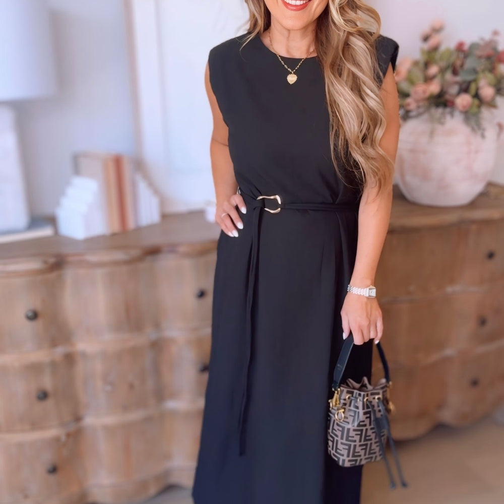 
                      
                        Rilyn Gold Detail Midi Dress
                      
                    