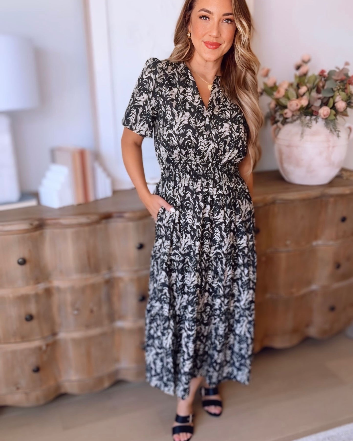 Gigi Short Sleeve Midi Dress