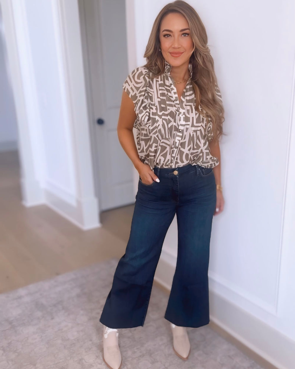 Kut- Meg High Rise Wide Leg- Dark Wash